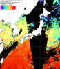 NOAA人工衛星画像:日本全域, 1日合成画像(2025/06/16UTC)