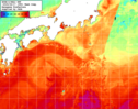 NOAA人工衛星画像:黒潮域, 1週間合成画像(2025/06/11～2025/06/17UTC)