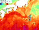 NOAA人工衛星画像:黒潮域, 1週間合成画像(2025/06/12～2025/06/18UTC)