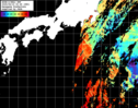 NOAA人工衛星画像:黒潮域, パス=20250619 00:45 UTC
