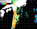 NOAA人工衛星画像:黒潮域, 1日合成画像(2025/07/15UTC)