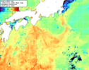 NOAA人工衛星画像:黒潮域, 1週間合成画像(2025/07/12～2025/07/18UTC)