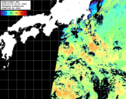 NOAA人工衛星画像:黒潮域, パス=20250719 00:51 UTC