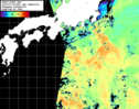 NOAA人工衛星画像:黒潮域, 1日合成画像(2025/07/19UTC)