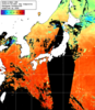 NOAA人工衛星画像:日本全域, 1日合成画像(2025/07/20UTC)