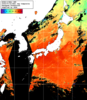 NOAA人工衛星画像:日本全域, 1日合成画像(2025/07/22UTC)