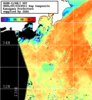 NOAA人工衛星画像:神奈川県近海, 1日合成画像(2025/07/23UTC)