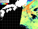 NOAA人工衛星画像:黒潮域, パス=20250723 00:49 UTC