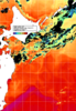 NOAA人工衛星画像:親潮域, 1日合成画像(2025/07/23UTC)