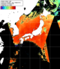 NOAA人工衛星画像:日本全域, 1日合成画像(2025/07/25UTC)