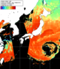 NOAA人工衛星画像:日本全域, 1日合成画像(2025/07/30UTC)