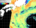 NOAA人工衛星画像:黒潮域, 1日合成画像(2025/07/30UTC)