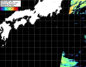 NOAA人工衛星画像:黒潮域, パス=20250731 00:33 UTC