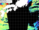 NOAA人工衛星画像:黒潮域, 1日合成画像(2025/07/31UTC)