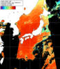 NOAA人工衛星画像:日本全域, 1日合成画像(2025/08/02UTC)
