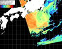 NOAA人工衛星画像:黒潮域, パス=20250803 12:11 UTC