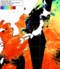 NOAA人工衛星画像:日本全域, 1日合成画像(2025/08/04UTC)