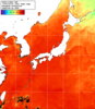 NOAA人工衛星画像:日本全域, 1週間合成画像(2025/07/31～2025/08/06UTC)