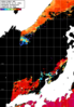 NOAA人工衛星画像:日本海, パス=20250806 01:19 UTC