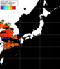NOAA人工衛星画像:日本全域, パス=20250807 13:55 UTC