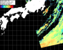 NOAA人工衛星画像:黒潮域, パス=20250807 12:05 UTC