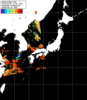 NOAA人工衛星画像:日本全域, パス=20250808 13:28 UTC