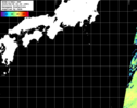 NOAA人工衛星画像:黒潮域, パス=20250808 00:30 UTC