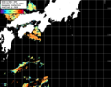 NOAA人工衛星画像:黒潮域, パス=20250808 13:22 UTC
