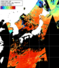 NOAA人工衛星画像:日本全域, 1日合成画像(2025/08/09UTC)
