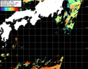 NOAA人工衛星画像:黒潮域, パス=20250809 01:39 UTC