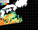 NOAA人工衛星画像:黒潮域, パス=20250919 13:09 UTC