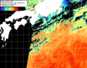 NOAA人工衛星画像:黒潮域, 1日合成画像(2025/09/21UTC)