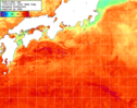 NOAA人工衛星画像:黒潮域, 1週間合成画像(2025/09/15～2025/09/21UTC)