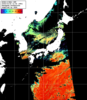 NOAA人工衛星画像:日本全域, パス=20251020 12:50 UTC
