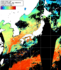 NOAA人工衛星画像:日本全域, 1日合成画像(2025/10/23UTC)