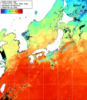 NOAA人工衛星画像:日本全域, 1週間合成画像(2025/10/18～2025/10/24UTC)