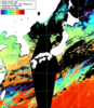 NOAA人工衛星画像:日本全域, 1日合成画像(2025/11/02UTC)