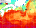 NOAA人工衛星画像:黒潮域, 1週間合成画像(2025/11/04～2025/11/10UTC)
