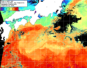 NOAA人工衛星画像:黒潮域, 1日合成画像(2025/11/16UTC)