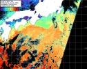 NOAA人工衛星画像:黒潮域, パス=20260301 01:39 UTC
