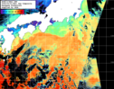 NOAA人工衛星画像:黒潮域, 1日合成画像(2026/03/01UTC)