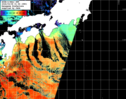 NOAA人工衛星画像:黒潮域, パス=20260308 01:54 UTC