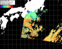 NOAA人工衛星画像:黒潮域, パス=20260310 01:04 UTC