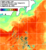 NOAA人工衛星画像:神奈川県近海, 1日合成画像(2026/04/08UTC)