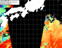 NOAA人工衛星画像:黒潮域, 1日合成画像(2026/04/10UTC)
