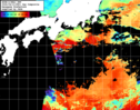 NOAA人工衛星画像:黒潮域, 1日合成画像(2026/04/13UTC)