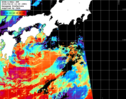 NOAA人工衛星画像:黒潮域, パス=20260415 13:05 UTC