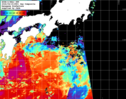 NOAA人工衛星画像:黒潮域, 1日合成画像(2026/04/15UTC)