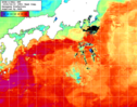 NOAA人工衛星画像:黒潮域, 1週間合成画像(2026/04/09～2026/04/15UTC)