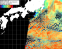 NOAA人工衛星画像:黒潮域, 1日合成画像(2026/04/17UTC)